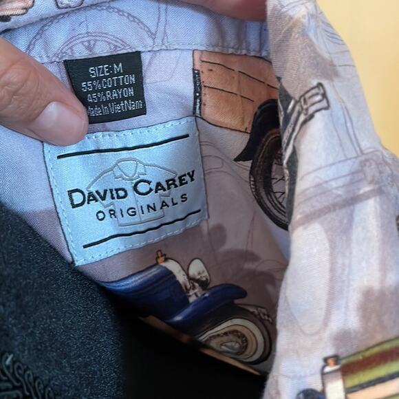David Carey Ford Heritage Print Casual Button-Up - Picture 4 of 8